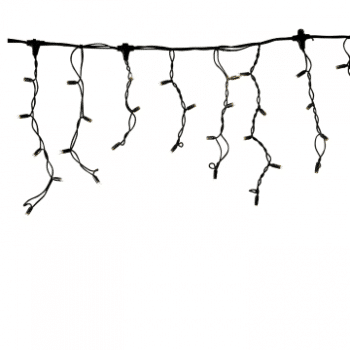 Tro- 007-008 Ps230 Icicle Light 2X0.4M Black Wire 3000K Ww