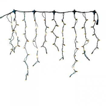 Tro- 007-052 Ps230 Icicle Light 2X0.8M Black Wire 2400K Ww+