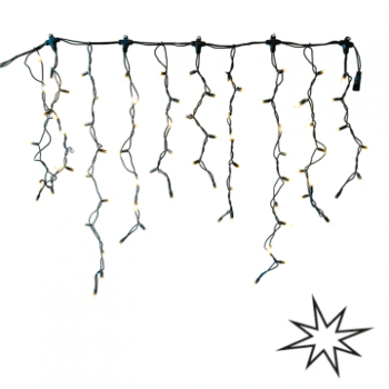 Tro- 007-053 Ps230 Icicle Light 2X0.8M Blk Wire 3000K Ww & Tw Ww