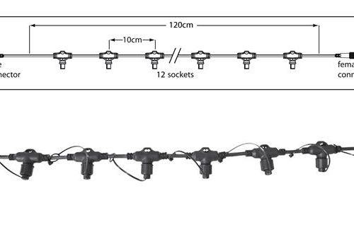 Tro- 010-106 Ps230x120Cm 12 Socket Black