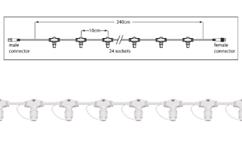 Tro- 010-107 Ps230 Main Cable 240Grm 24 Socket White