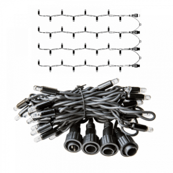 Tro- 011-176 Ps230 Endstring 4X0.8M Black Wire 3000K Ww