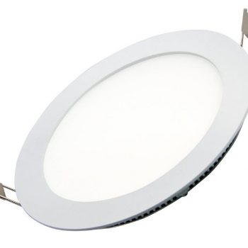Tro- 136-182 DownLight Flat White 200Mm 10W Tri-White Dim