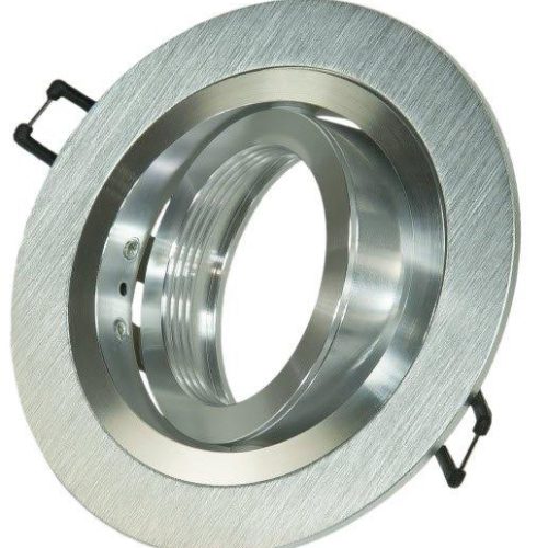 Tro- 148-026 Architectural Plate 70 Aluminium 1 Hole Round Adj