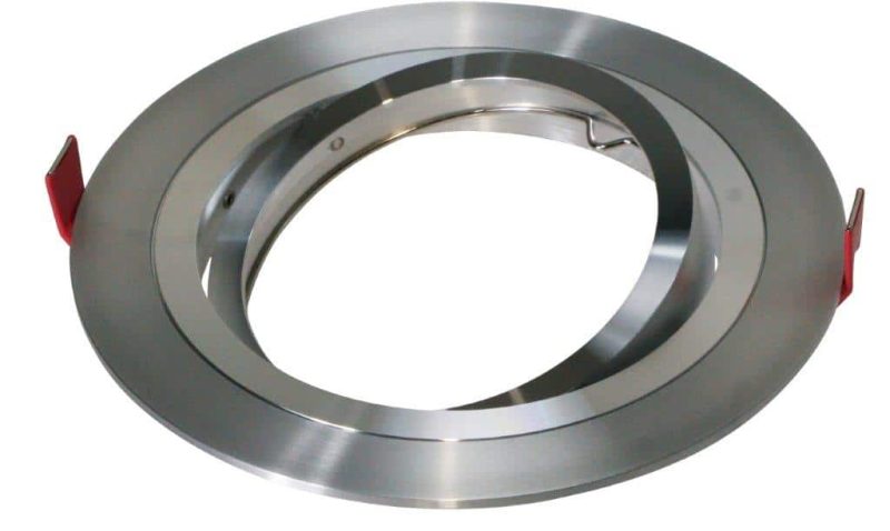 Tro- 148-030 Architectural Plate 111 Aluminium 1 Hole Round Adj
