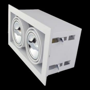 Tro- 148-053 Recessed-Trimless Fixture 2X Ar70 Full White Adjustable