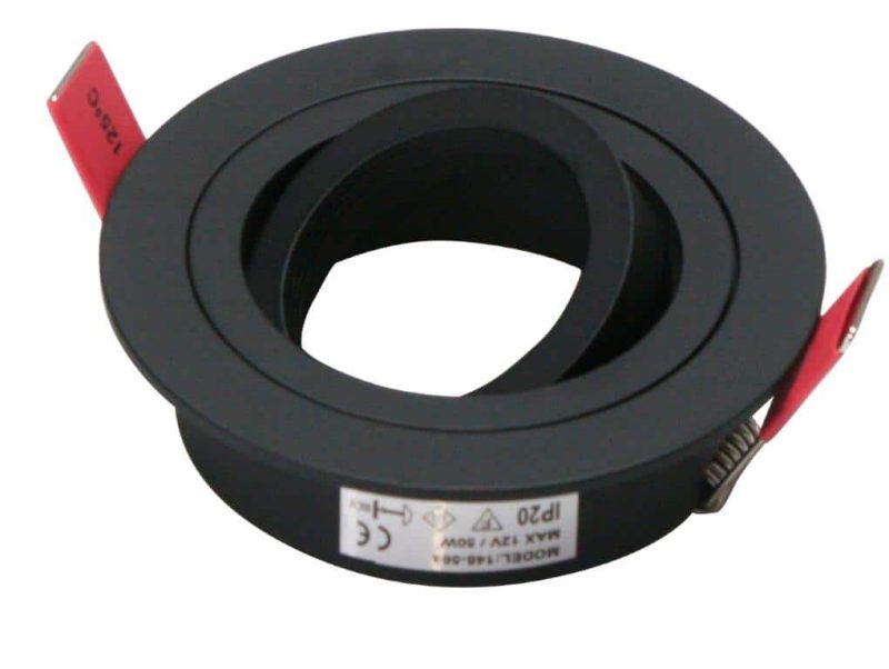 Tro- 148-563 Architectural Plate Eco Black Round Adjustable