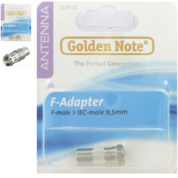 Blueline Coaxplug 1685 Verloopplug F-Stekker Naar Coax-Stekker