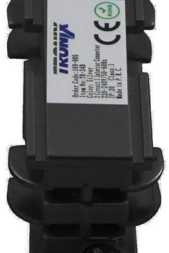 Tro- 169-040 3-Phase Track Black Interior Connector