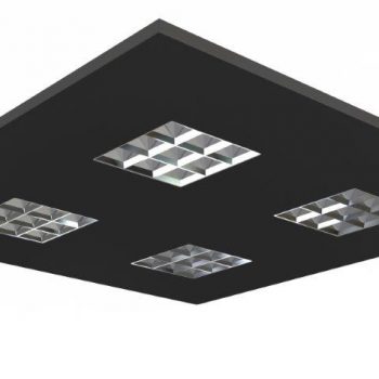 Tro- 174-271 Led Paneel 60x60 Tri-White Black Frame Ugr<17