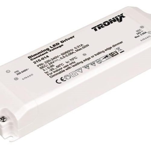 Tro- 215-014 Led Driver Dim Triac 24V 50W IP20 184x61x32mm