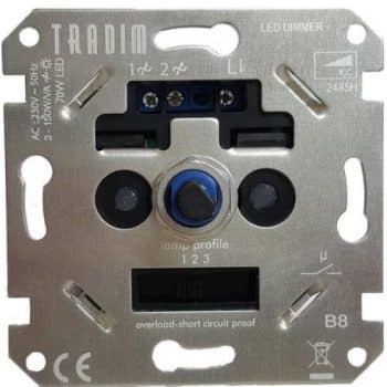 Tradim Inbouw Dimmer 3-150W 2485Hexop LV Tronic RC 3 dimprofielen