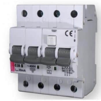 Eti Aardlekautomaat Combiautomaat 20A C 30Ma 3P+N 431001164 3-Fase