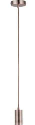 Paulm 503.28 Stoerelampen Pendel E27 met 2.0 mtr kabel stof en een Koper Fitting