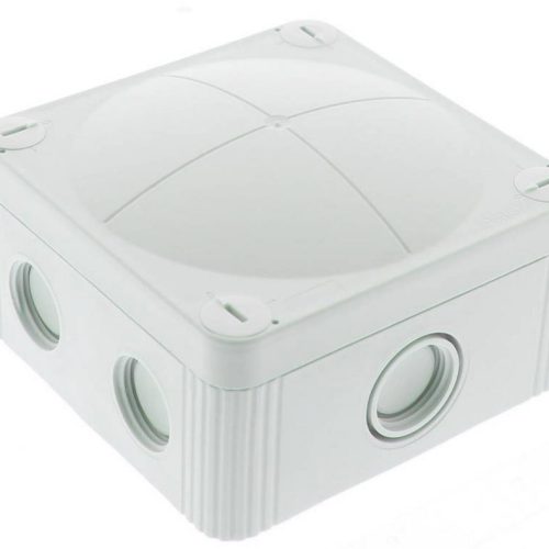 Kabeldoos Wiska Combi 407/SDK5 Grijs met 3 ESKV M20 wartels IP66 95x95