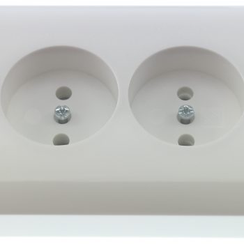 Elso Inbouw Joy Wcd 2-Voudig Steekkontakt Zonder Aarde 275904 Echt Wit