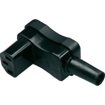 ABL Apparaatstekker Cee Stekker 797 Haaks Zwart