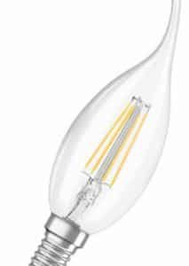 Osram Led Filament Kaarslamp 4-40W E14 827 2700K Helder