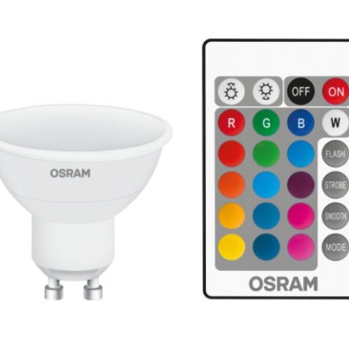 Osram Led Par Refl Gu10 RGBW+RC 4.5W - 25w 250lm 120gr 045750