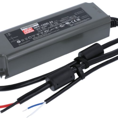 Meanwell Led Driver Dim 24V 120W Npf-120D-24 191X63X37.5Mm Ip67
