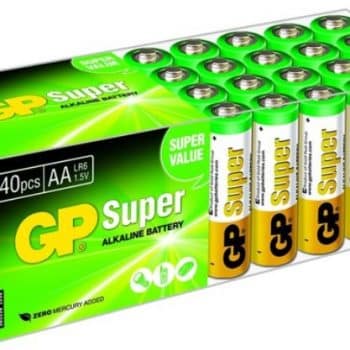 G.P Batterij Alkaline Ultra. Lr06 Aa  1.5V       Penlite Box a 40stuks