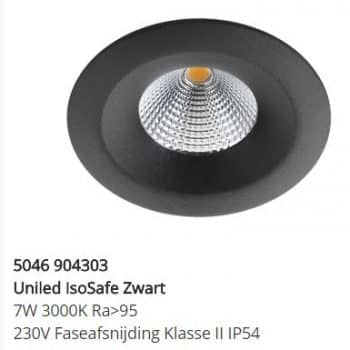 SG Inb. Spot Uniled IsoSafe DimToWarm grafiet 6W LED 2000-2800K 76/94MM