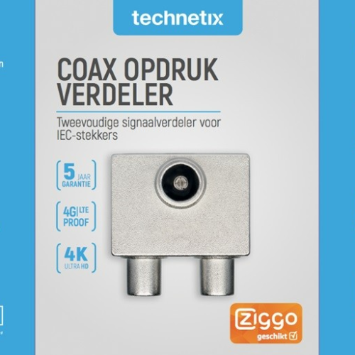 Technetix Coax PTSX-02-S Opdrukverdeler PTSX-02 SHOP 11200802