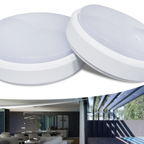 Robus Ohio opbouw arm RHC0830 Led 8W Wit Opale kap Ip54 176x55mm 3000k