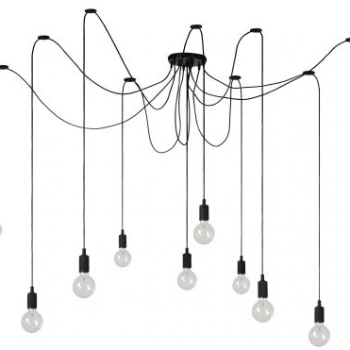 Lucide Plafondlamp Binnen Fix Multi 10 Lichts Max 10X 60W E27 Zwart