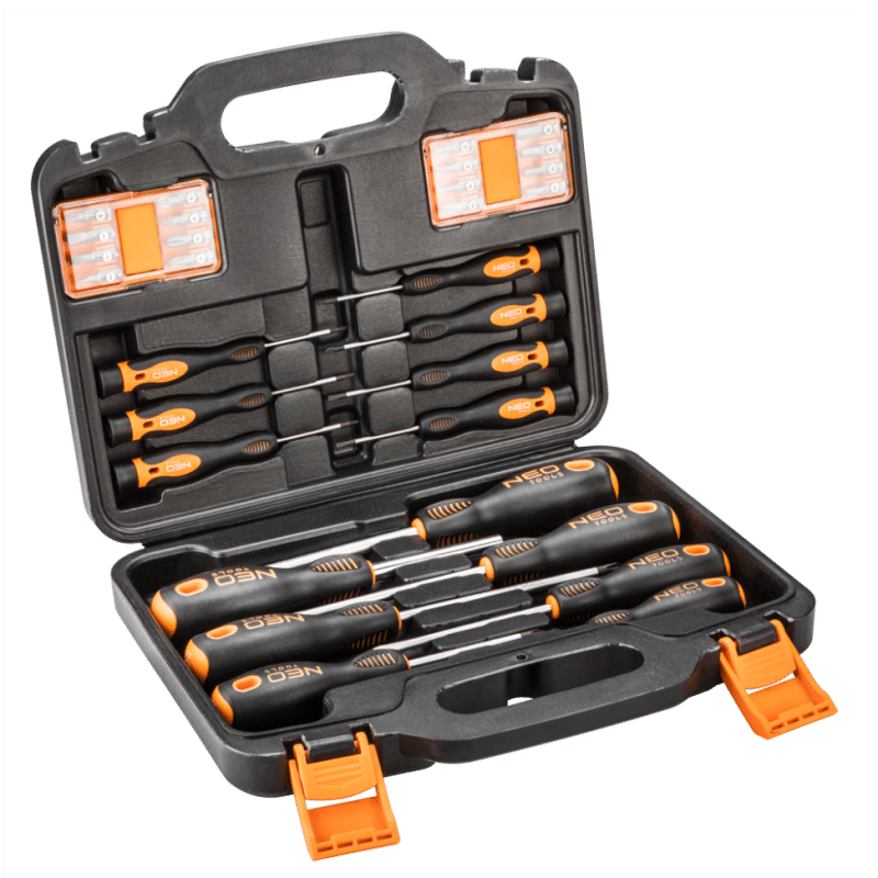 NEO Gereedschap Schroevendraaierset 30 Delig In Koffer Magnetisch S2
