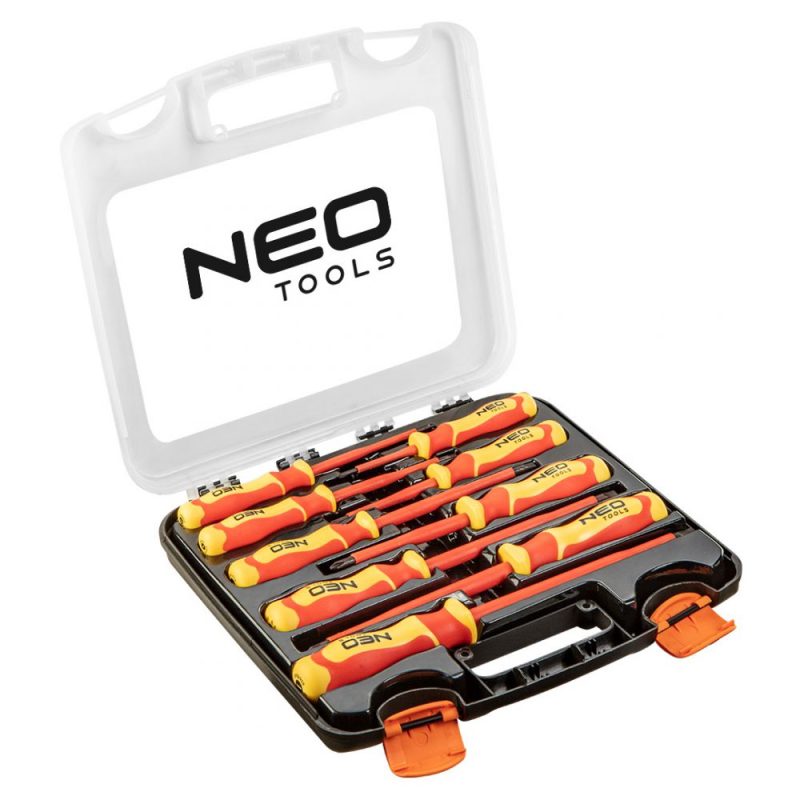 NEO Gereedschap Schroevendraaierset 9 Delig In Koffer 1000v Magnetisch