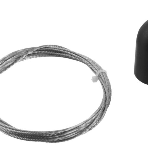 Nordic 3-Fase Spanningsrail Spw 12SK-2/1.5M Draad Ophanging Set Zwart