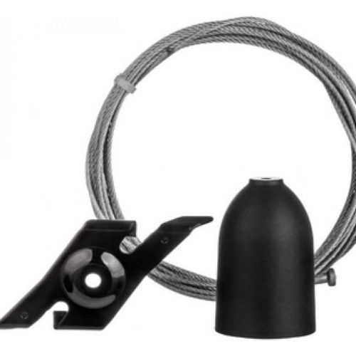 Nordic 3-Fase Spanningsrail SPW11SK-2/3M zwart wire suspension