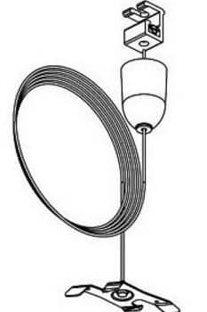 Nordic 3-Fase Spanningsrail SPW11SK-3/3M wit wire suspension