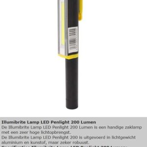 Zaklamp Led Pen Incl Batterij 3xAAA Penmodel Illumibrite zwart