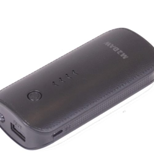 No-Crap Bulk Powerbank 4200mAh Zwart met laadsnoer