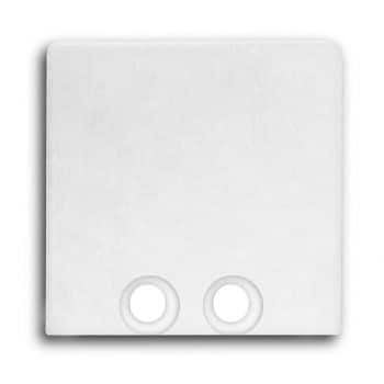 Tro- 8101023 E58W End Cap White Ral9010 Profile Pn8. 2 Pcs