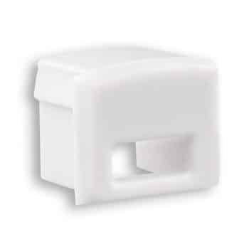 Tro- 8106027 E5W End Cap White For Profile Pl2 With Cable Conduit. 1Pc