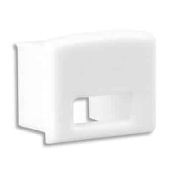 Tro- 8106053 E11W End Cap White For Profile Pl5 With Cable Conduit. 1P