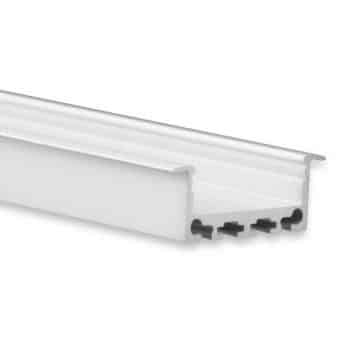 Tro- 8206012 Pn5 Led Profile 200Cm. Flat Wing. Led Strips Max 24Mm