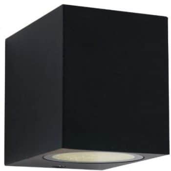 Steinhauer Buitenlamp wand Logan 1495ZW 1-Lichts Vierkant Zwart GU10