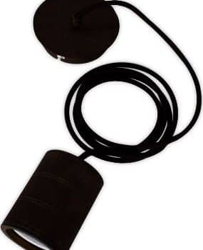 Calex Giant Cord set XXL snoerpendel E40 2meter Industrie zwart 965258