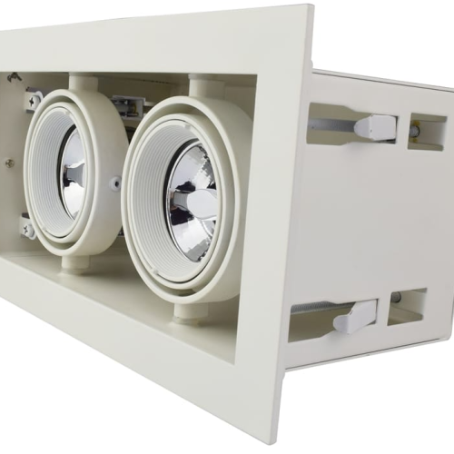 Tro- 148-063 Recessed-Trimless Fixture 2 X 50Mm Full White Adjustable