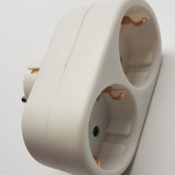 Verloopstekker Verdeelstekker 2-V Ra Verticaal naar 1 x RA Horizontaal