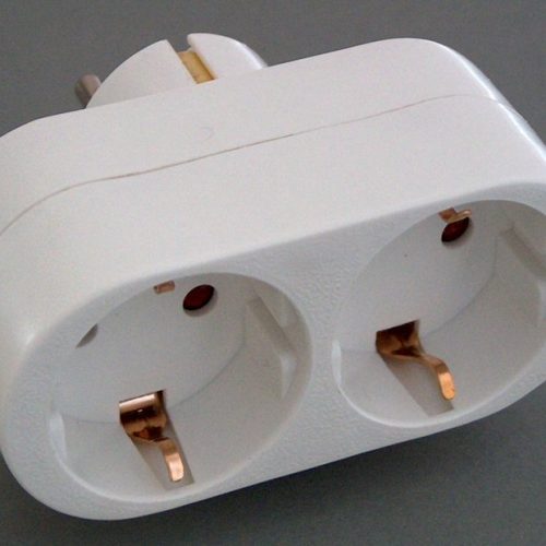 Verloopstekker Verdeelstekker 2-V Ra Horizontaal naar1 x RA Horizontaal