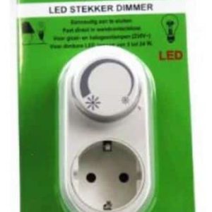 Stekkerdimmer Draai LED 3 tot 24 Watt. gloeilamp of halogeen 30-200W  Dimadapter 172215 - Afbeelding 3