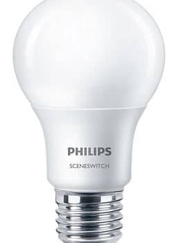 Philips LED Standaardlamp Sceneswitch E27 8W-5W-2W(60W)  827 MAT 58884000