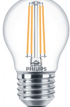 Philips Filament Classic Kogellamp E27 Helder  4.5w- 40w 2700K 77343400