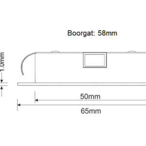 Interlight LED Cabiled Meubelspot dimbaar SET 2x4W 2.700K Ges Chroom - Afbeelding 3