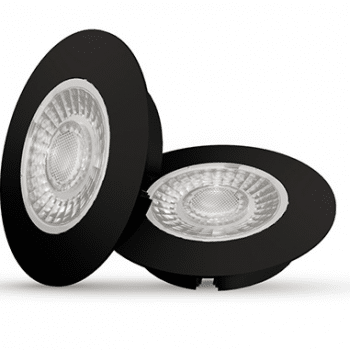 Interlight LED Cabiled Meubelspot dimbaar SET 2x4W 2.700K Zwart Ip44